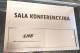 tabliczki sala konferencyjna z przesuwną płytką wolna zajęta