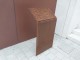 Typhlographic Plan made of Corten steel