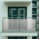 Frosted, sandblasted milky balcony foil. Professional installation.