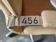 Chair numbers with replaceable content