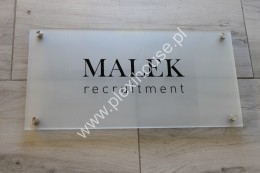 Frosted acrylic glass signs