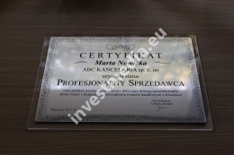 Dyplom srebrny na plexi