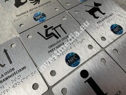 NFC braille signs