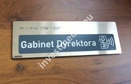 Stainless steel braille plate- big