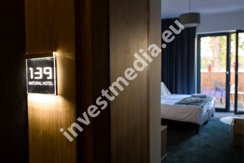 LED sign with a room number