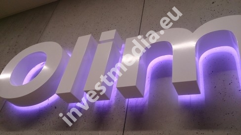 3D LED letters made of steel
