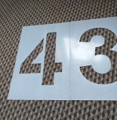 numery parkingowe malowane