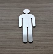 Stainless steel toilet symbols