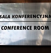 elegant nameplate conference room