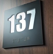 door numbering in a script for the blind