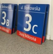 signs, burnt enamel boards