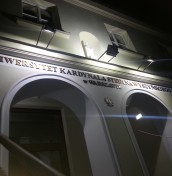 Logo litery na elewacje aluminium stal mosiądz