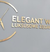 Logo litery na elewacje aluminium stal mosiądz
