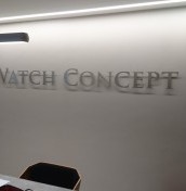 Logo litery na elewacje aluminium stal mosiądz