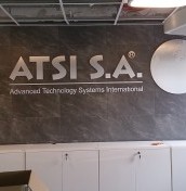 Logo litery na elewacje aluminium stal mosiądz