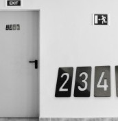 matte black door plate numbers