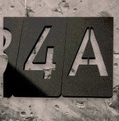 matte black door plate numbers