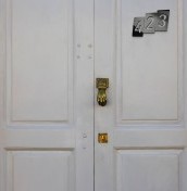 matte black door plate numbers