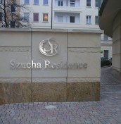 Logo litery na elewacje aluminium stal mosiądz